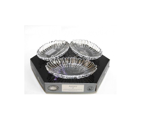 10545 PASABAHCE CRYSTAL LOOK NUT PLATE PK3