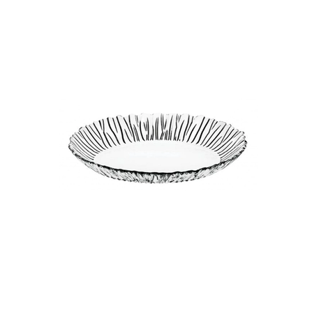 10547 PASABAHCE CRYSTAL LOOK OVAL PLATE