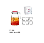96692 PASABAHCE PACK OF 6 GLASSES WITH JUG